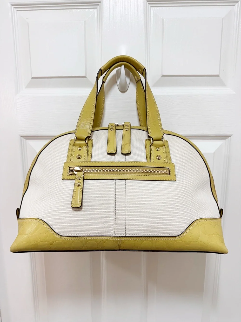 Coach Hamptons Miranda Weekender Carryall Large Satchel Travel Bag